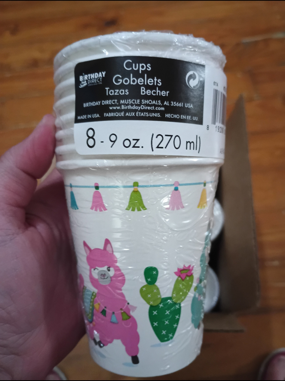 Llama Disposable Party Cups